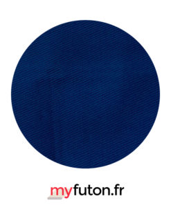 housse de futon bleue