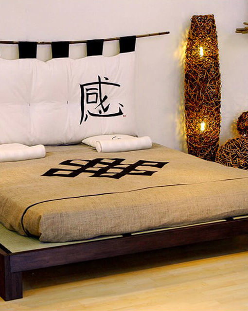 Détails ensemble de lit futon tatamis Meiyo