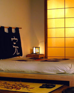 Détails ensemble de lit futon tatamis Meiyo