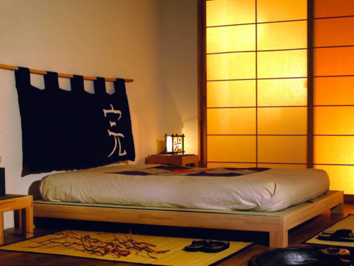 Détails ensemble de lit futon tatamis Meiyo
